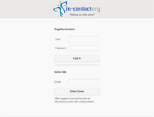 Tablet Screenshot of in-contact.org